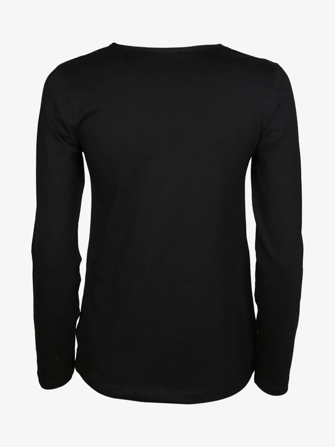 Intimami Maglia donna a maniche lunghe con dettagli in velluto e paillettes - nero
