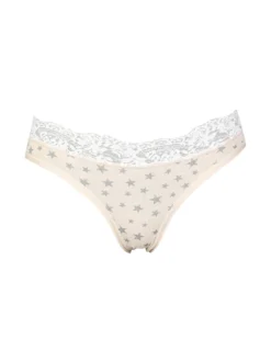 Intimami Slip donna in cotone con pizzo
