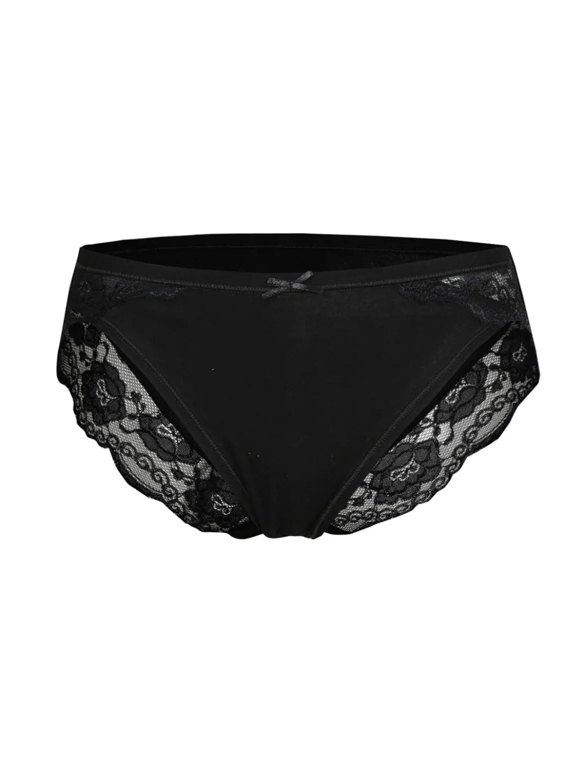 Intimami Slip in cotone bielastico con pizzo