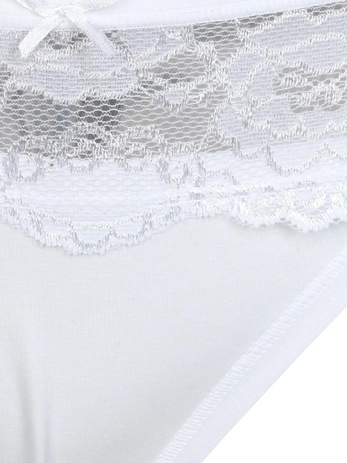 Intimami Slip in cotone con pizzo