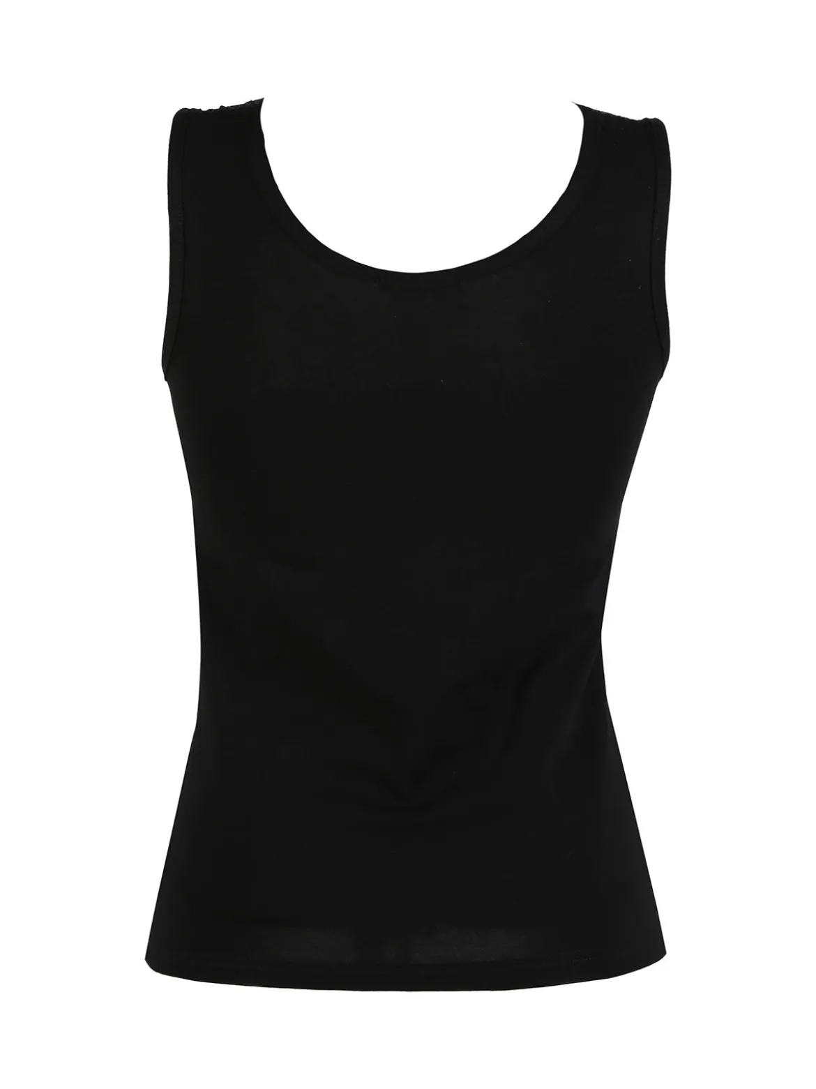 Intimami Top donna a spalla larga con pizzo in cotone bielastico