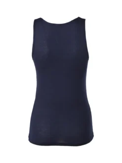 Intimami Top donna a spalla larga con scollo di pizzo - blu scuro