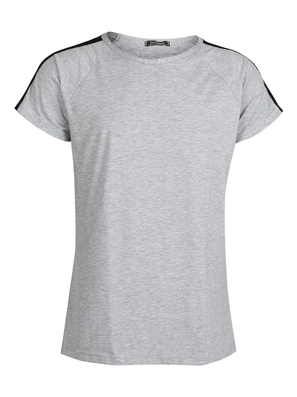 Intimami T-shirt mezza manica con strisce laterali