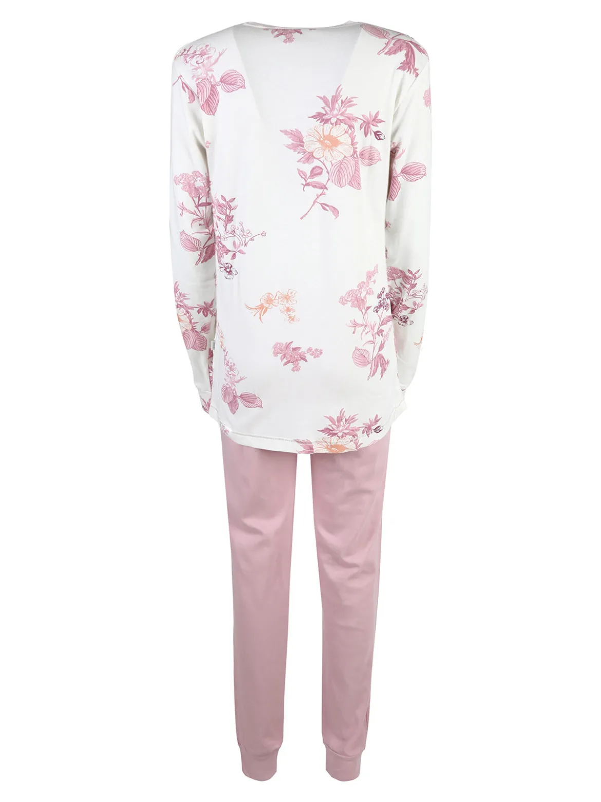 Irge Pigiama donna fiorato in cotone interlock - rosa