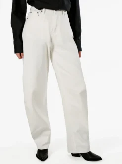 Jack Berry Pantaloni jeans da donna a palloncino - bianco