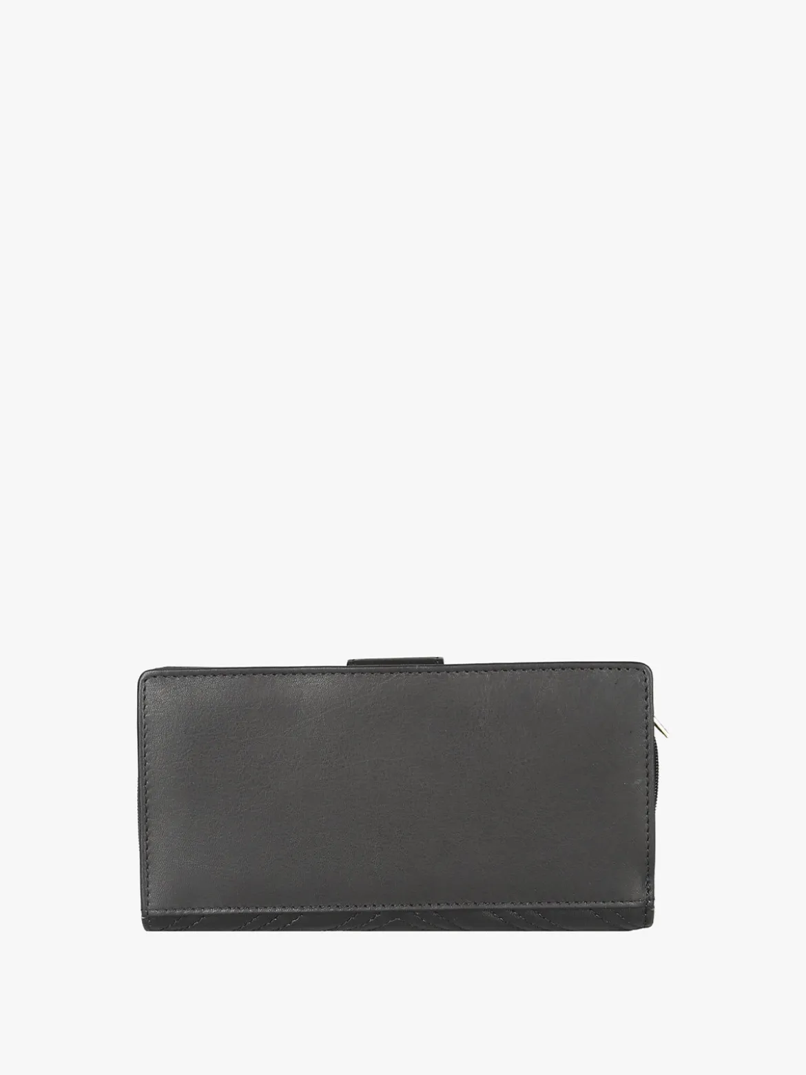 Jaguar Portafoglio in pelle da donna con bottone - nero
