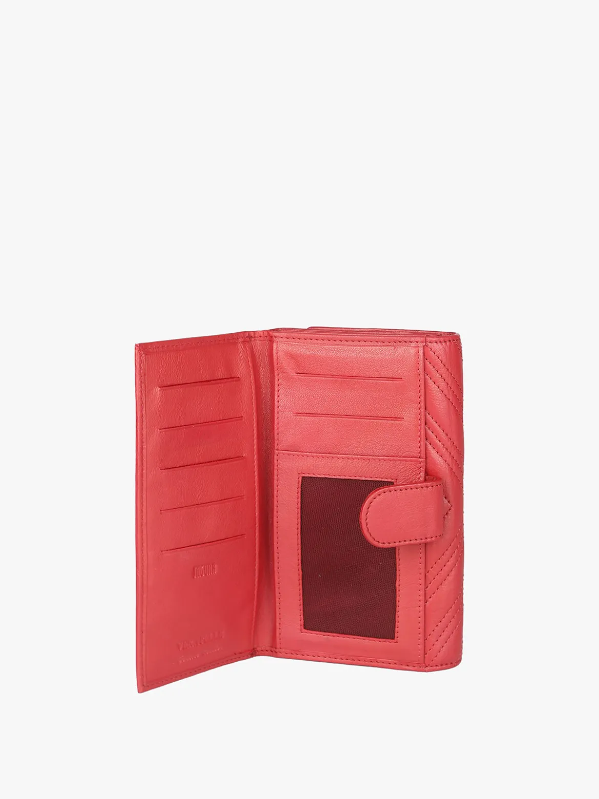 Jaguar Portafoglio rettangolare in pelle da donna - rosso