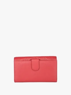 Jaguar Portafoglio rettangolare in pelle da donna - rosso