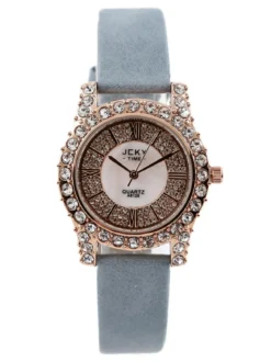 Jcky Orologio da polso con strass