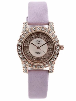 Jcky Orologio da polso con strass