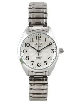 Jcky Orologio da polso donna con cinturino elastico