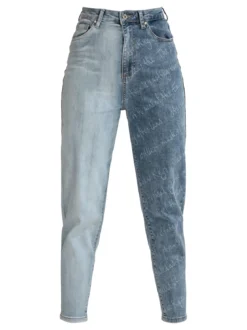 Jeans Louise Francoise Jeans slouchy da donna bicolore