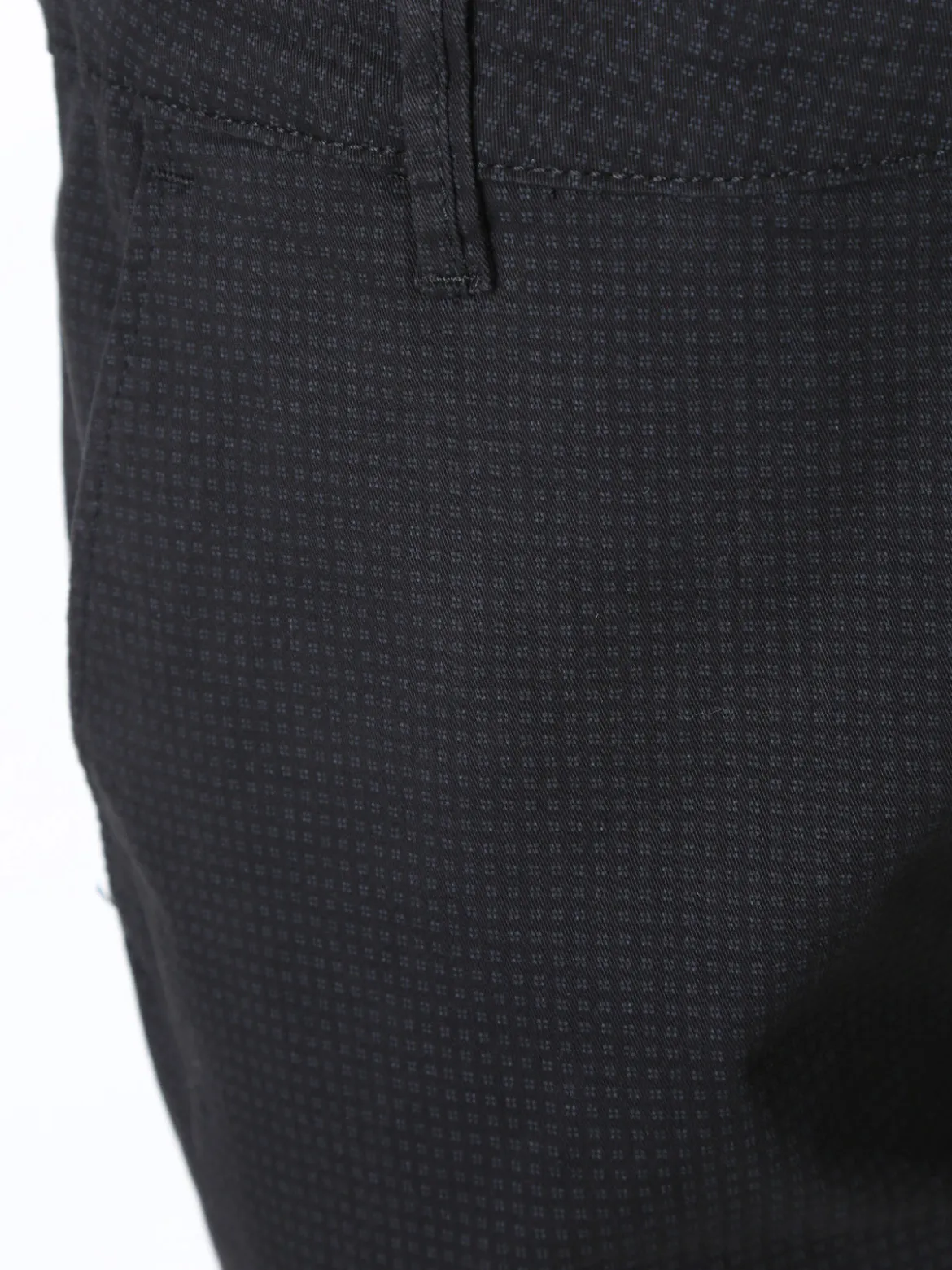 Jeans Yesed Pantaloni da uomo slim fit in cotone con stampa texture - nero