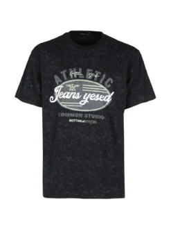 Jeans Yesed T-shirt girocollo da uomo in cotone con stampa