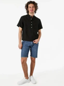 Johnny Looper Bermuda da uomo con coulisse - jeans
