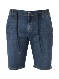Johnny Looper Bermuda da uomo con coulisse - jeans