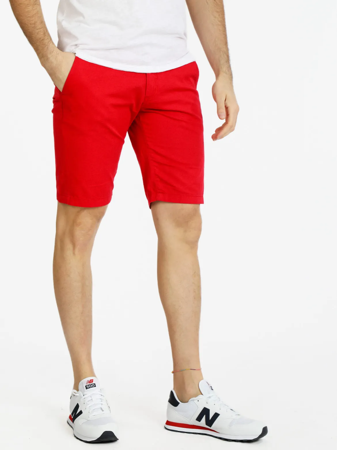 Johnny Looper Bermuda da uomo in cotone regular fit