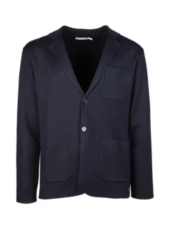 Johnny Looper Blazer da uomo in maglia con bottoni