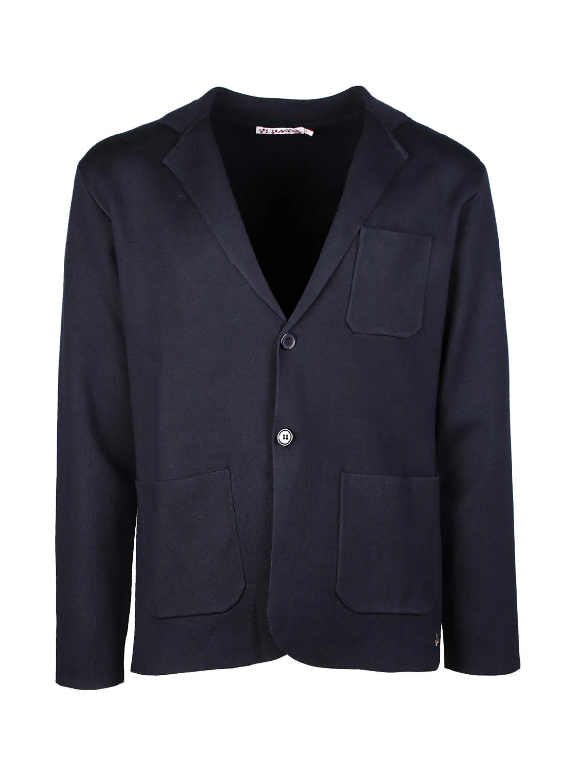 Johnny Looper Blazer da uomo in maglia con bottoni