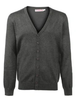 Johnny Looper Cardigan uomo in maglia con bottoni