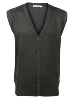 Johnny Looper Gilet uomo in maglia con bottoni