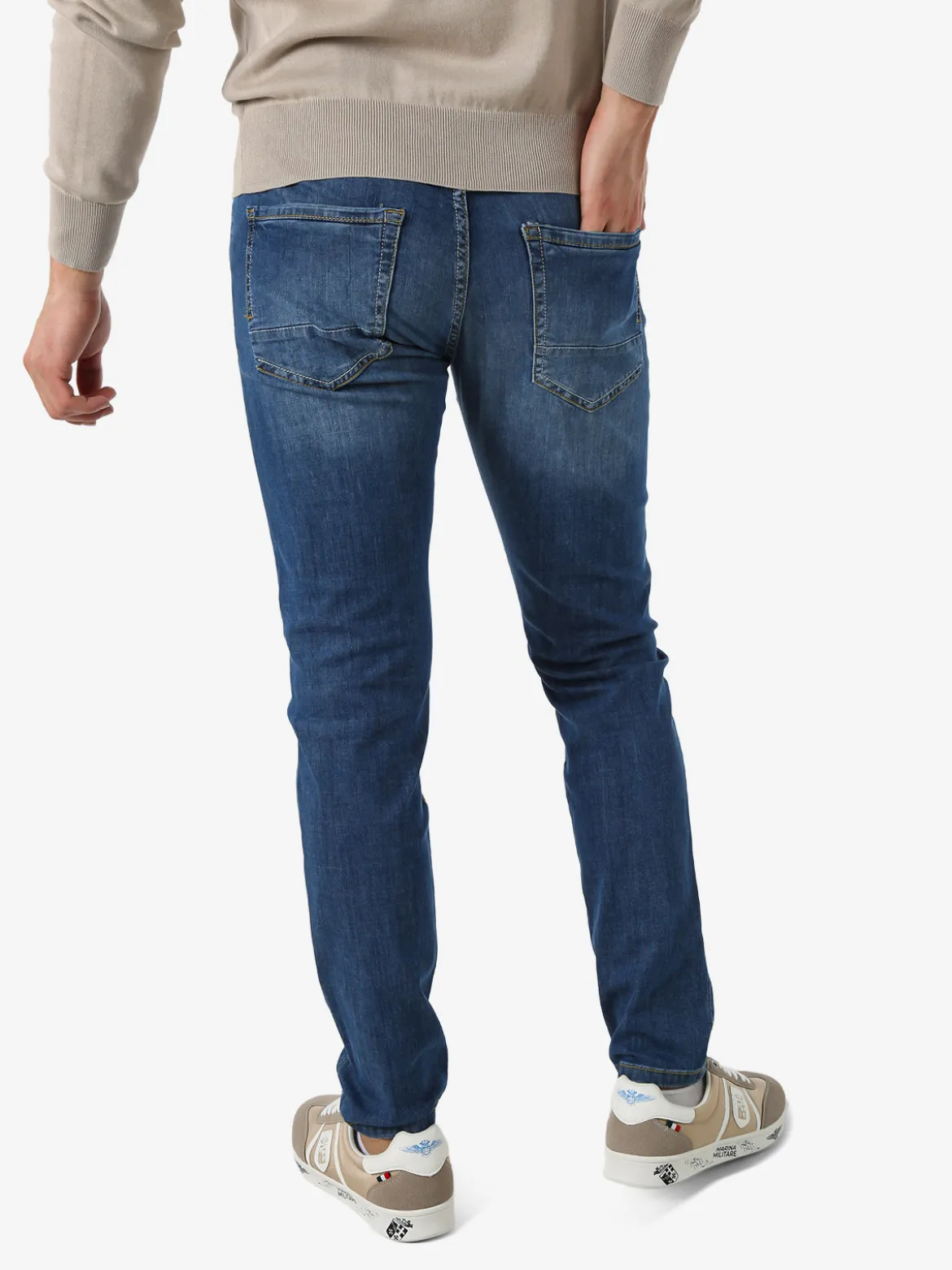 Johnny Looper Jeans slim fit da uomo a vita bassa - jeans