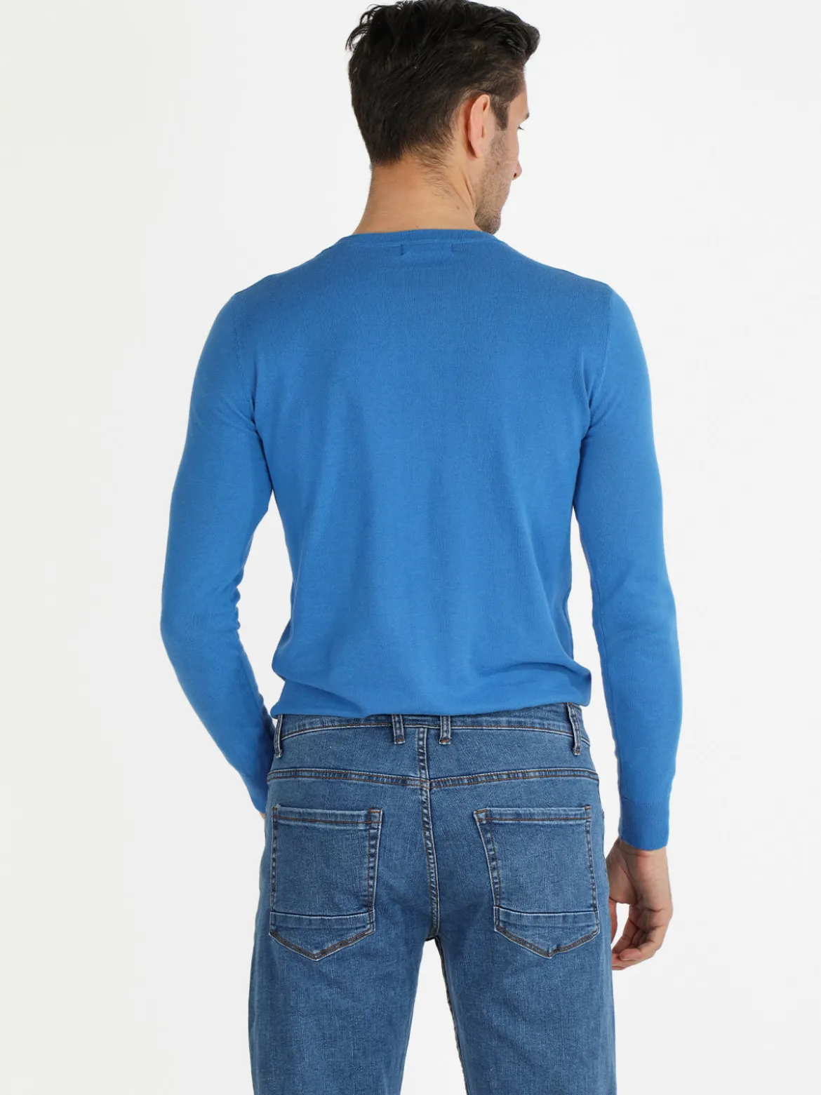 Johnny Looper Maglia girocollo da uomo in cotone