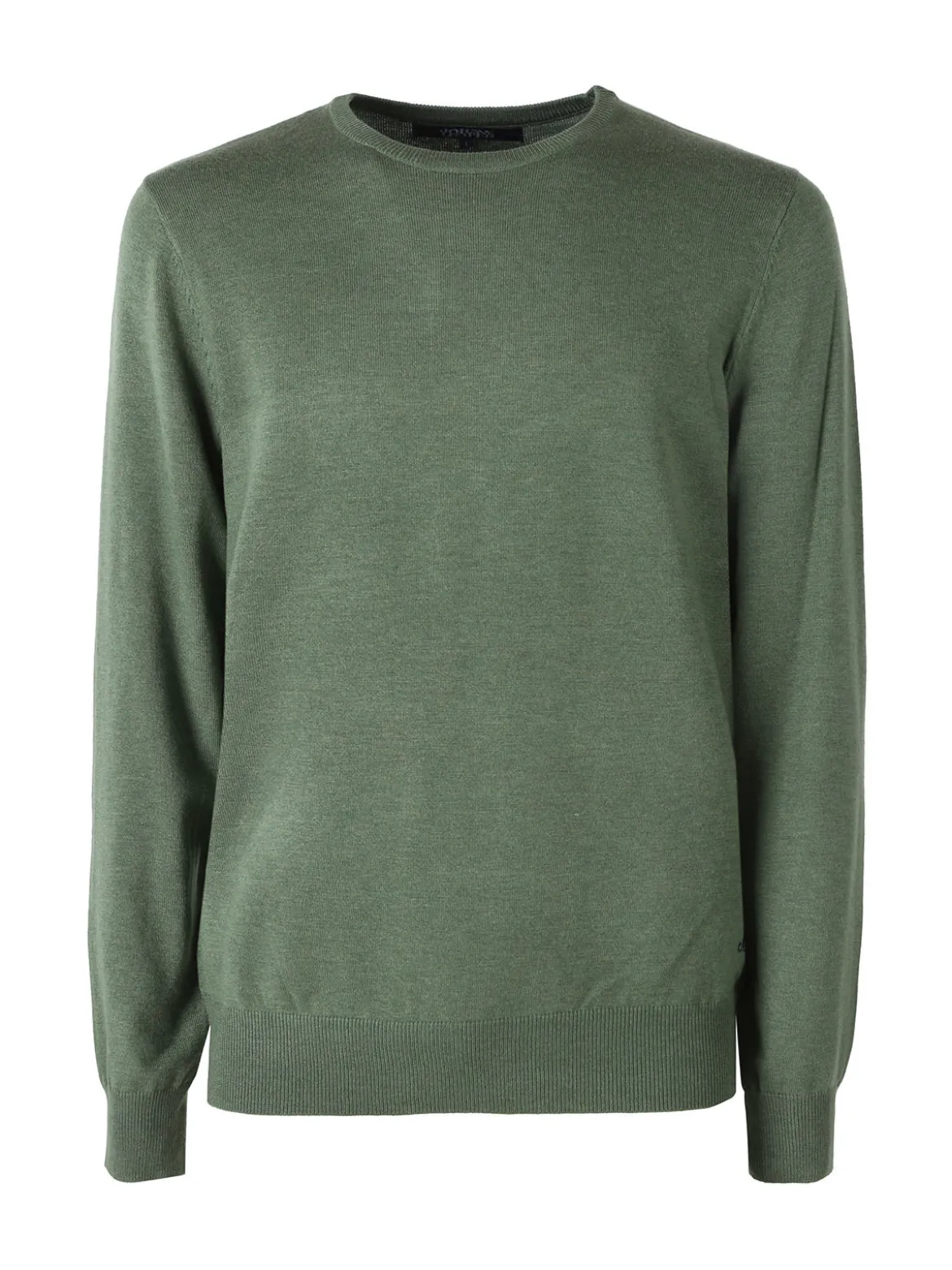 Johnny Looper Maglione girocollo da uomo in misto lana - verde