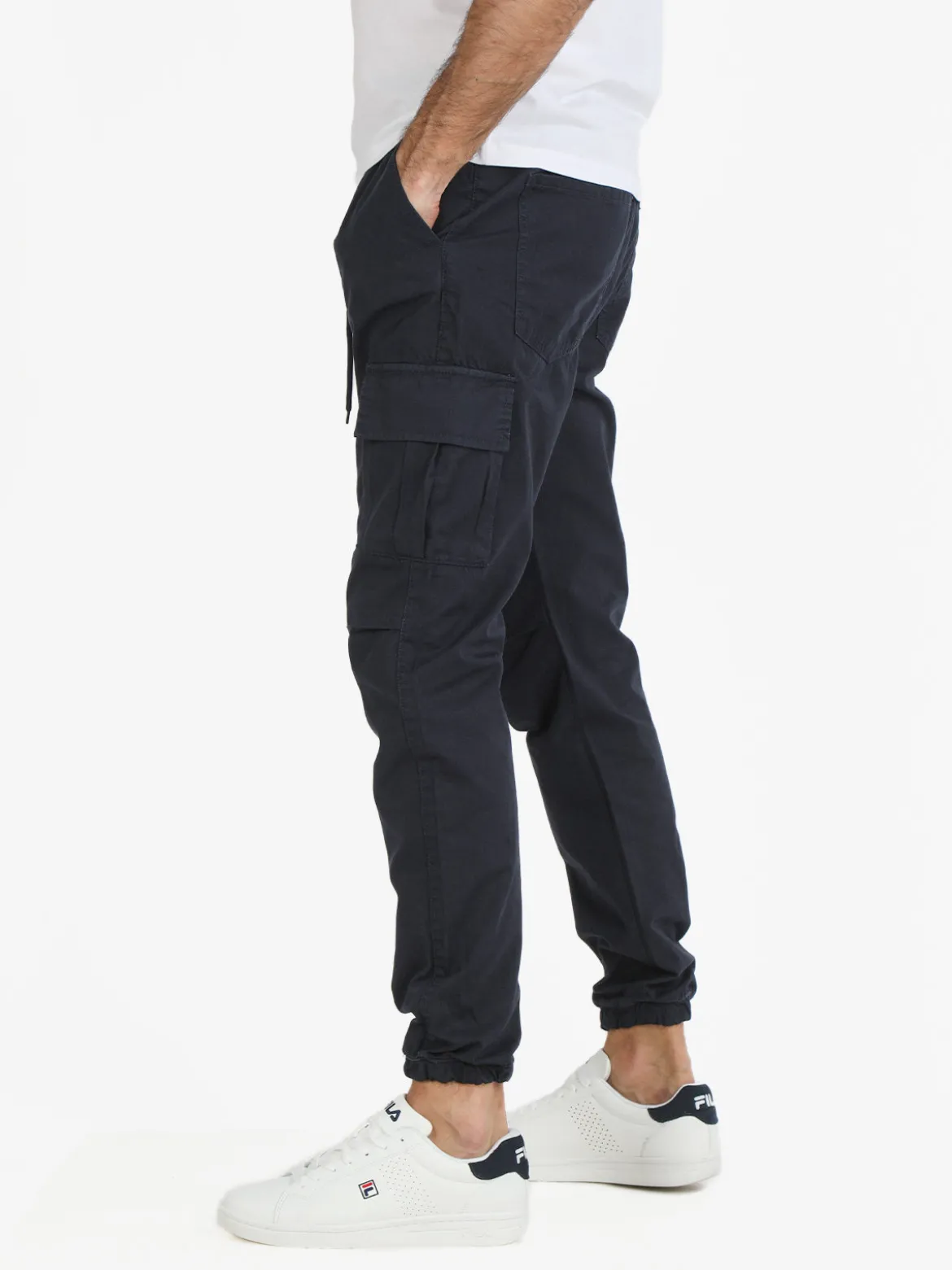 Johnny Looper Pantaloni da uomo con tasconi e coulisse