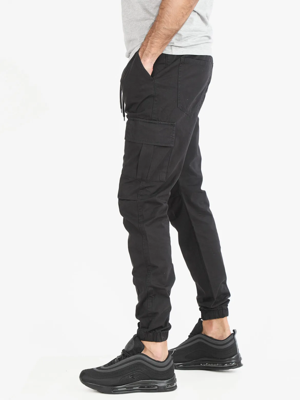 Johnny Looper Pantaloni da uomo con tasconi e coulisse