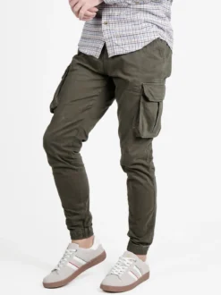 Johnny Looper Pantaloni da uomo con tasconi laterali e coulisse