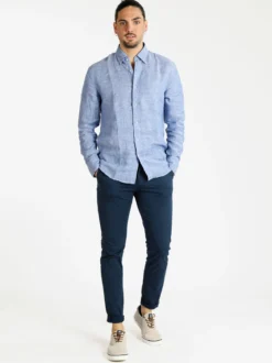 Johnny Looper Pantaloni da uomo in cotone slim fit
