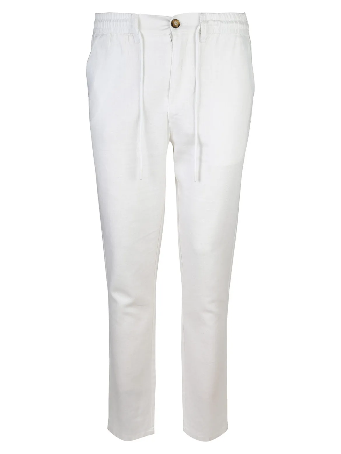 Johnny Looper Pantaloni da uomo in misto lino con coulisse
