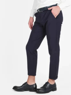 Johnny Looper Pantaloni da uomo in tessuto tecnico con risvolto