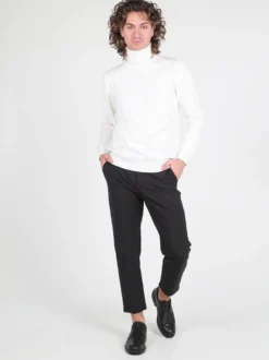 Johnny Looper Pantaloni da uomo in tessuto tecnico con risvolto