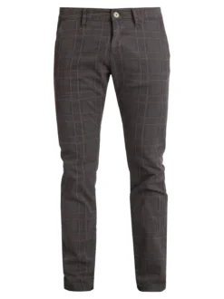 Johnny Looper Pantaloni da uomo slim fit a quadri
