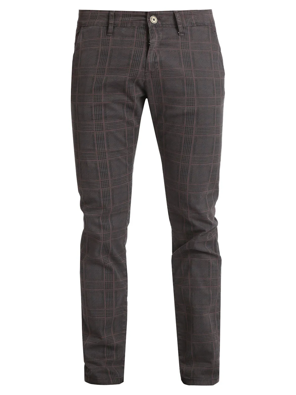 Johnny Looper Pantaloni da uomo slim fit a quadri