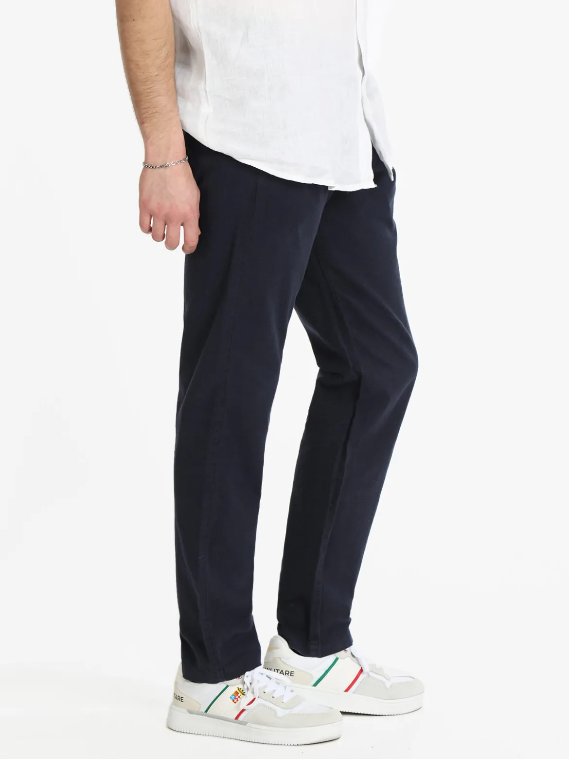 Johnny Looper Pantaloni uomo misto lino