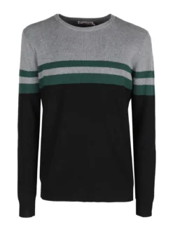 Johnny Looper Pullover girocollo da uomo a costine