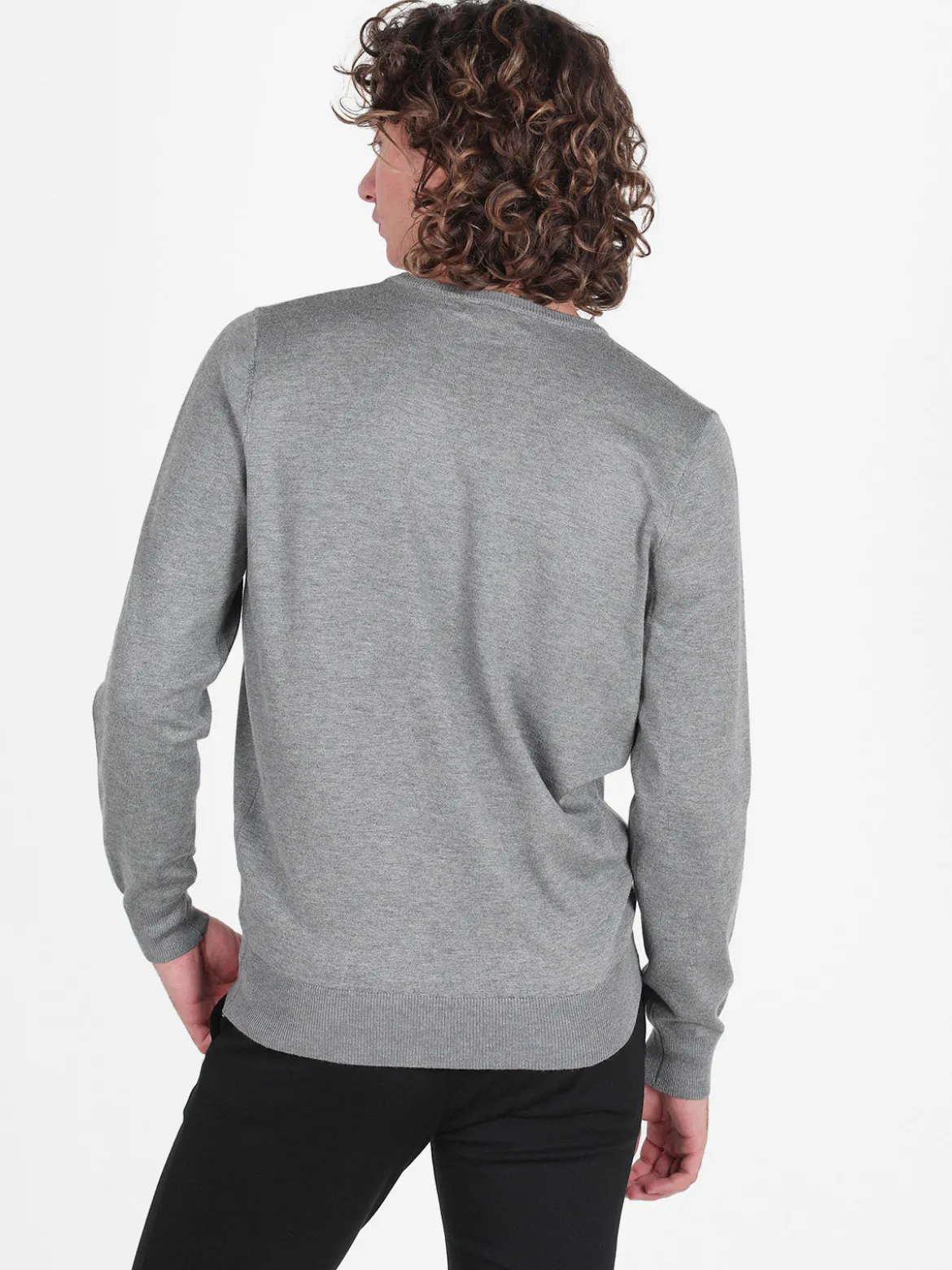 Johnny Looper Pullover girocollo da uomo in maglia