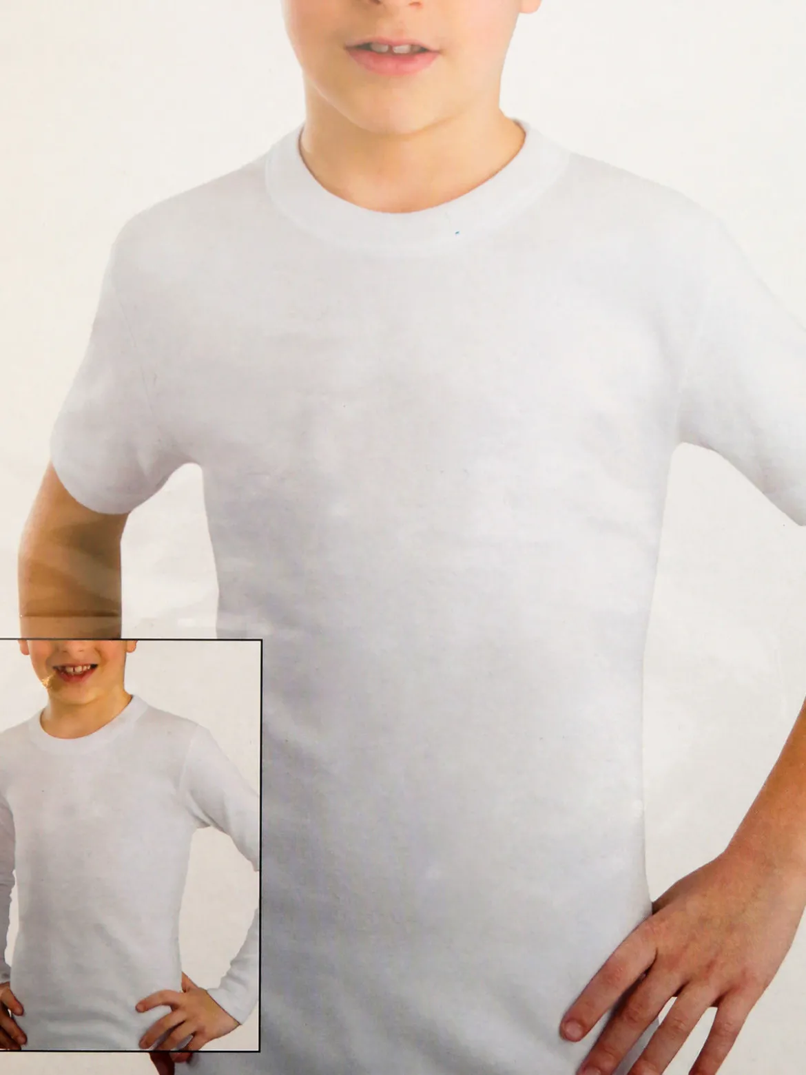 Joygio' T-shirt intima da bambino in caldo cotone