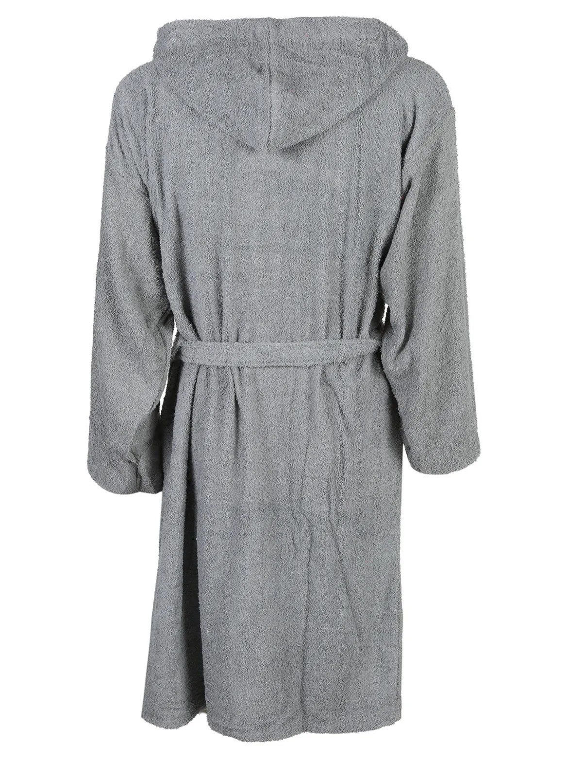 Kappa Accappatoio unisex in spugna con cappuccio - grigio