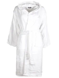 Kappa Accappatoio unisex in spugna di cotone con cappuccio