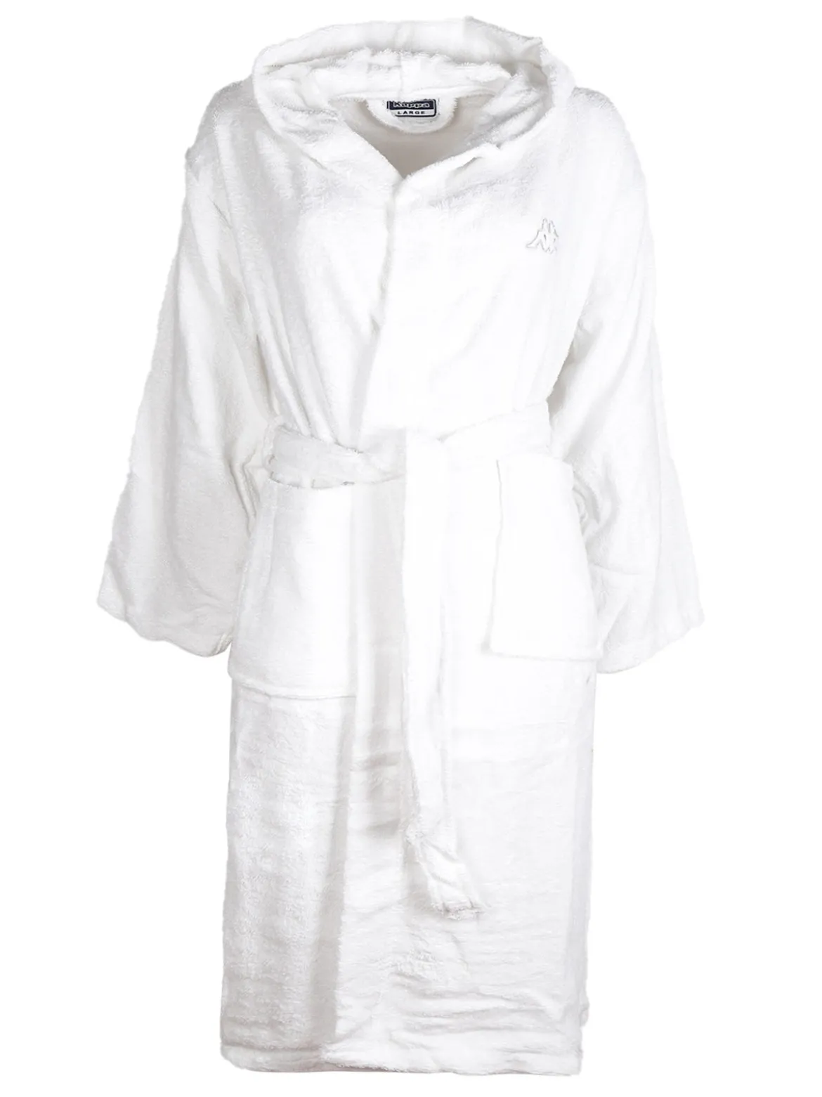 Kappa Accappatoio unisex in spugna di cotone con cappuccio