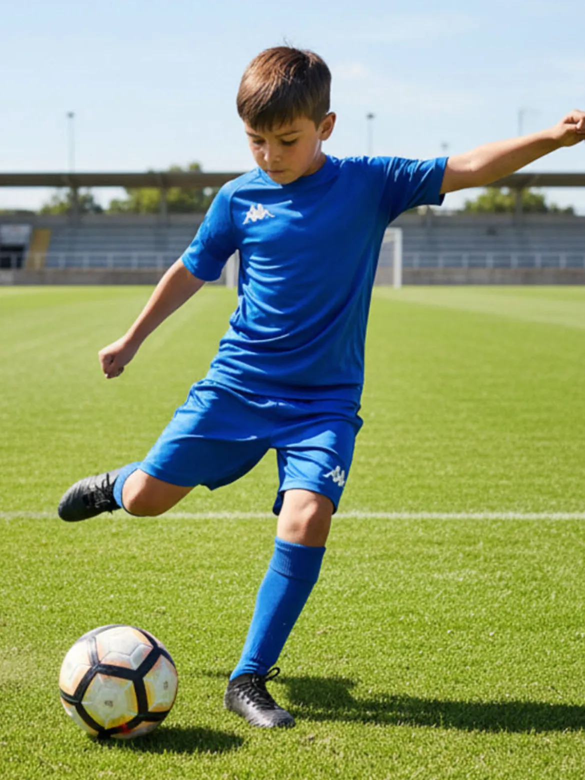Kappa Bermuda sportivi da ragazzo logo - blu