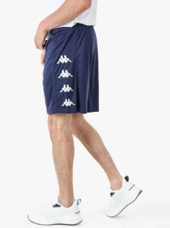 Kappa Bermuda sportivi da uomo con logo - blu scuro