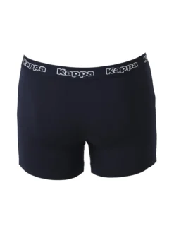 Kappa Boxer da uomo in cotone con scritta - blu scuro