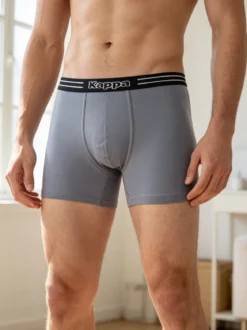 Kappa Boxer da uomo in cotone elasticizzato - grigio