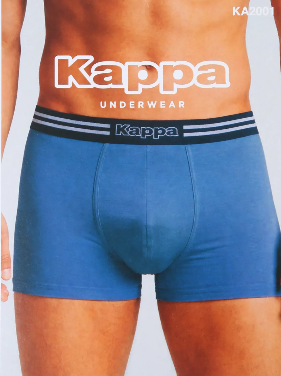 Kappa Boxer da uomo in cotone elasticizzato - nero