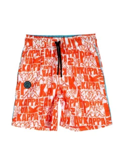 Kappa Boxer mare da ragazzo con stampa logo - arancione